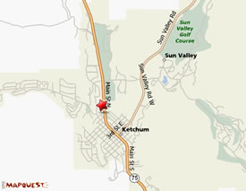 Map of 421 Bell Drive, Ketchum, ID 83340
